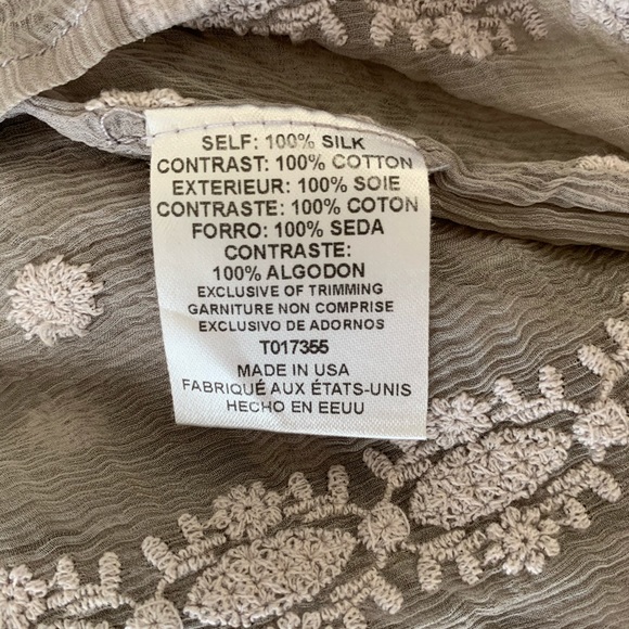 Closet clean out! House of Harlow Crochet Boho Feminine Silk Top - Picture 10 of 10